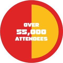 Over 55,000 attendees