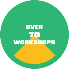 Over 70 workshops